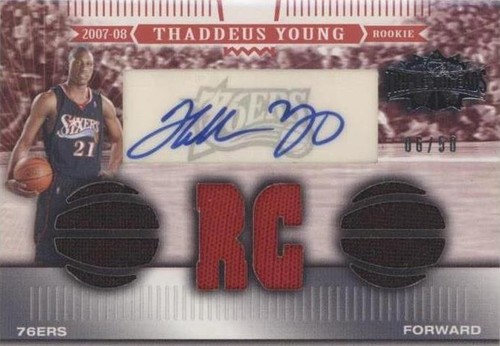 2007-08 Topps Triple Threads - Thaddeus Young #150