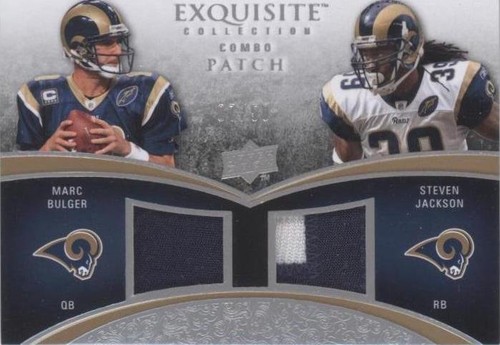 2009 Upper Deck Exquisite Collection Marc Bulger Steven Jackson #CP-JB