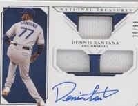 2019 Panini National Treasures - Dennis Santana #RTM-DS