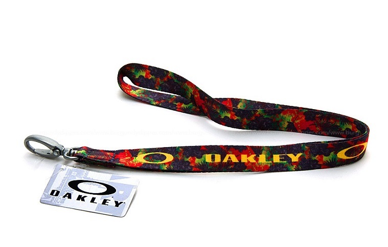 NEW OAKLEY PRINTED LANYARD KEY CHAIN ID HOLDER 99413 ASSORTED COLORS 20