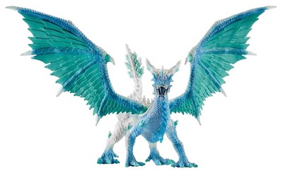 NEW SCHLEICH Bayala 70541 Blue Dragon Ice Hunter 35cm - Elves - posable wings