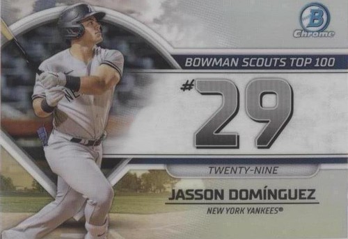 TOPPS MLBカード BOWMAN CHROME TOP 100 JASSON DOMINGUEZ #BTP-53 送料無料 中古 IT1 JASSON DOMINGUEZ 2021 BOWMAN CHROME TOP 100 NEW YORK YANKEES