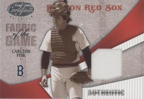 2004 Leaf Certified Materials - Carlton Fisk #FG-19