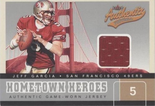 2002 Fleer Authentix Jeff Garcia #HHM-JG