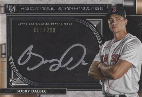 2021 Topps Museum Collection - Bobby Dalbec #AA-BD