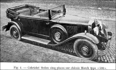 A4 Photo horch 1930 500 cabriolet sedan