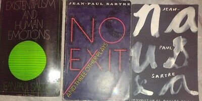 Lot Of 4 : Jean -Paul Sartre: No Exit,  Repreve, Nausea & 