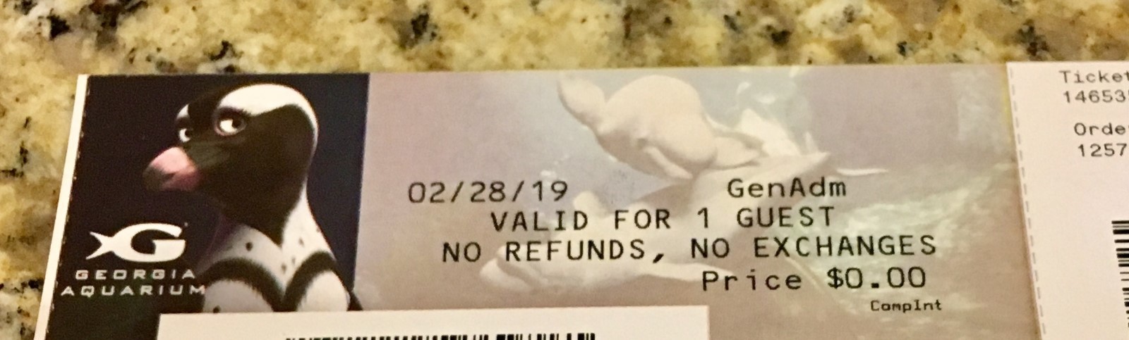 2 Atlanta GA Aquarium tickets