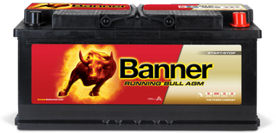 AGM Autobatterie 105Ah Banner Running Bull 60501 12V 950A Start/Stopp Batterie