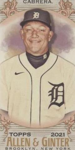 2021 Topps Allen & Ginter's - Miguel Cabrera #387