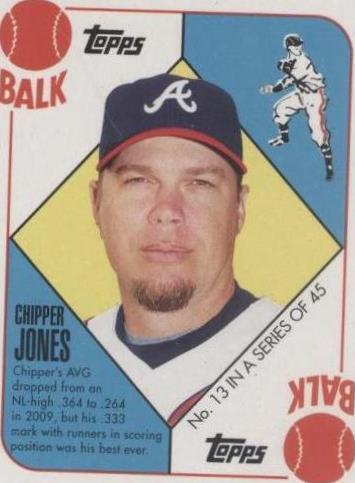 CHIPPER JONES 2020 TOPPS TRIBUTE #13 PARALLEL BA5783 | eBay