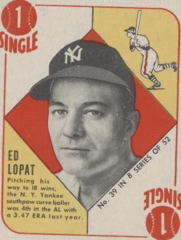 1951 Topps - Eddie Lopat #39