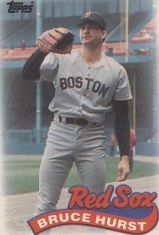 1989 Topps League Leaders Minis - Bruce Hurst #49