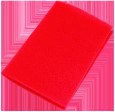Uni - BF-5 - Bulk Coarse Foam Filter (40 PPI), 12in. x 16in.x 3/8in. - Red BF-5