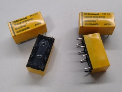 Lot of 4pcs PCB DS2E-M-DC5V DPDT Relay - Coil 5V DC - Contact 2A 30Vdc