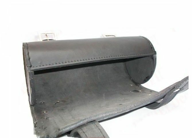 Fits Royal Enfield Black Studded Leatherite Tool Bag Roll 