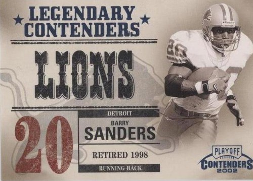 2002 Playoff Contenders Barry Sanders #LC-9