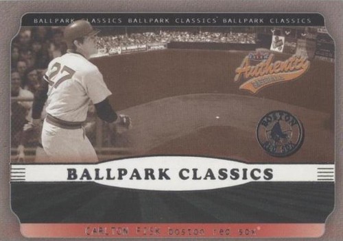 2002 Fleer Authentix - Carlton Fisk #4BC