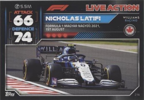 2022 Topps F1 Turbo Attax - Nicholas Latifi #216