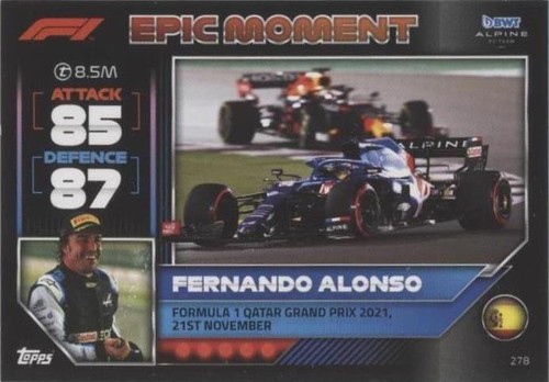 2022 Topps F1 Turbo Attax - Fernando Alonso #278