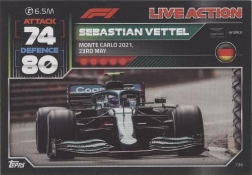 2022 Topps F1 Turbo Attax - Sebastian Vettel #196