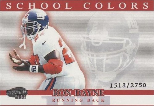 2001 Pacific Invincible Ron Dayne #58
