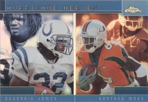 2001 Topps Chrome Edgerrin James Santana Moss #TC1