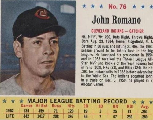 1963 Jell-O - Johnny Romano #76