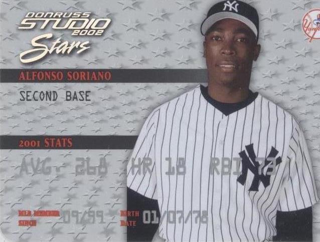 2002 Donruss Studio - Alfonso Soriano #SS-45