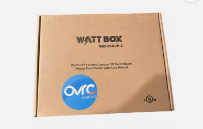 WB-300-IP-3 WATTBOX 3-OUTLET POWER SURGE AUTO REBOOT OVRC DEREG / FACTORY RESET!