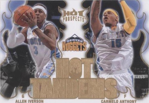 2008-09 Fleer Hot Prospects - Carmelo Anthony/Allen Iverson #HT-3