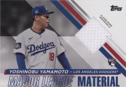Topps - 山本由伸　2024 Topps update Rising Rookie パッチ 2024 Topps Update Yoshinobu Yamamoto Base Rookie Debut RC