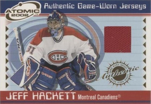 2001-02 Pacific Atomic - Jeff Hackett #32