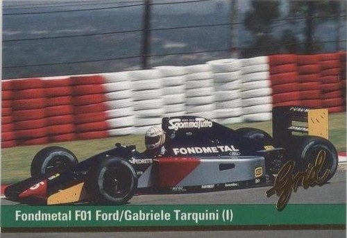 1992 Grid Motorcard Formula 1 - Gabriele Tarquini #15