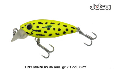JATSUI MINI CRANK TINY MINNOW 3,5 CM COL. SPY 2,1 GR TROUT AREA  LIGHT SPINNING