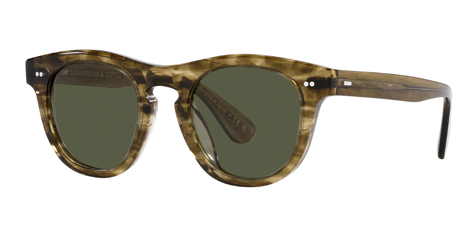 Pre-owned Oliver Peoples Ov5509su 173552 47 Rorke Olive Gradient/grey Men's Sunglasses In Gray