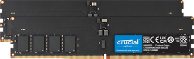 DDR5 128GB RAM Crucial CUDIMM 6400MHz CL52 AI PC Memory Kit for Intel Core Ultra