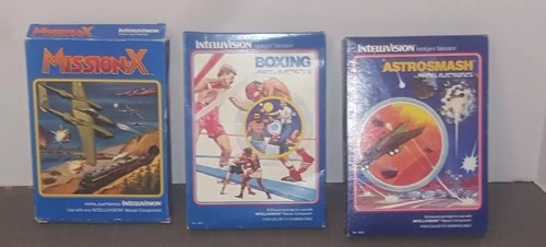 Lot Of 12 Intellivision Sears Super Video Arcade Games UNTESTED Mission X Utopia
