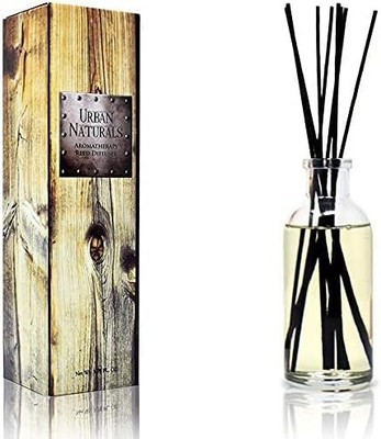 Urban Naturals Black Teakwood Reed Diffuser Scent Sticks Gift Set | Mahogany &