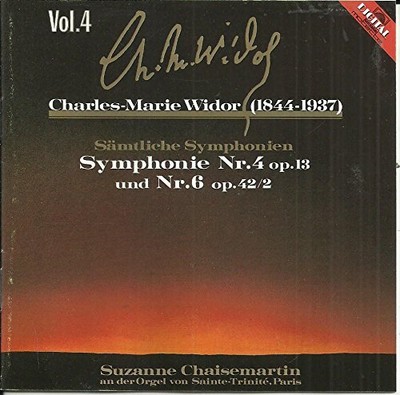 CHARLES-MARIE WIDOR - Widor: Organ Symphonies 4 & 6 - CD - Import - **Mint**