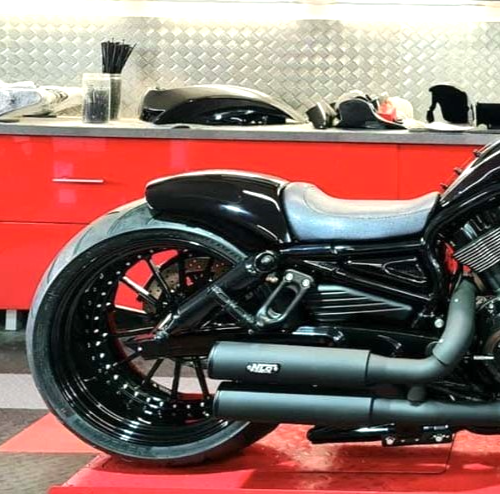 MX Hinterer Kotflügel 240-260mm Für Harley V Rod Night Rod Muscle Custom Black