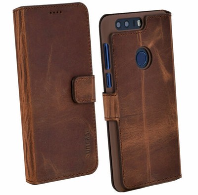 Honor 9 Leather Bag Book Style Flip Case Cover Wallet Case