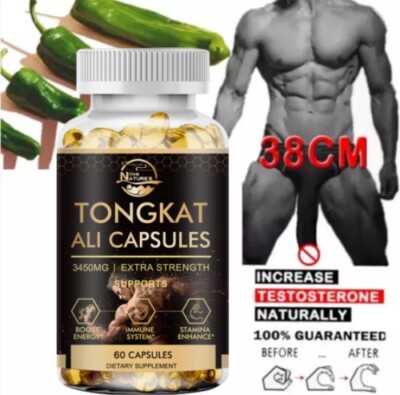 Male Enhancement Capsules Booster & Thicker Last Longer Stronger Bigger 60 Pills