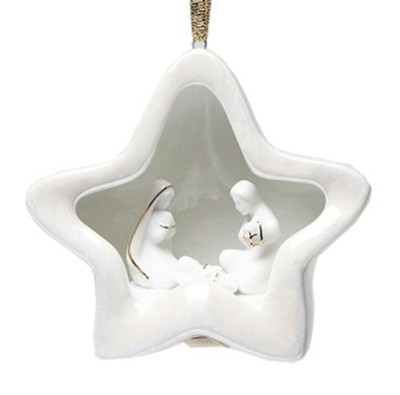 Nativity Star Ornament, 3-1/4-Inch Tall, Christmas Tree Light Snugly Fits... 