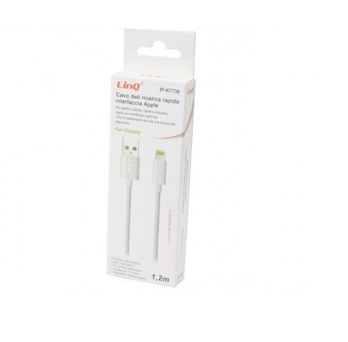 Cavo Dati E Ricarica Usb Rapida Plug Lightning Per Iphone X Xs linq ip-k7738