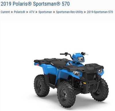 2019 Polaris Sportsman 570 Blue