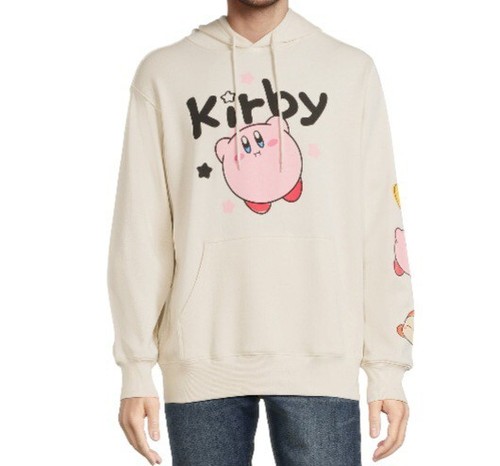 Kirby Men's Graphic Print Fleece Pullover Hoodie Size 3XL