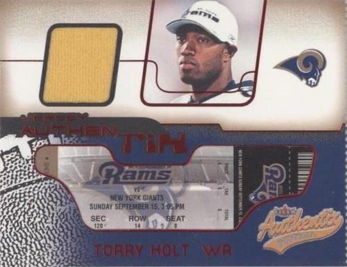 2002 Fleer Authentix Torry Holt #JA-TH