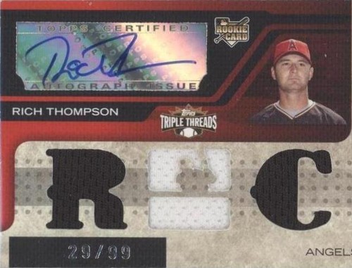 2008 Topps Triple Threads - Rich Thompson #164