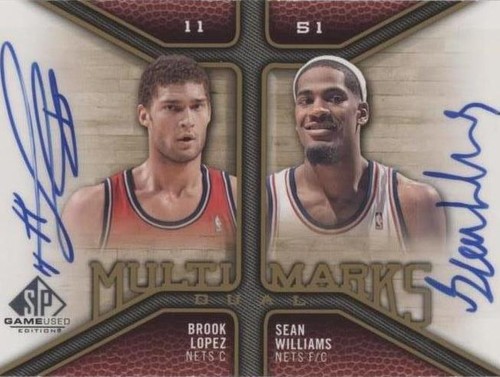 2009-10 SP Game Used - Sean Williams/Brook Lopez #MD-LW